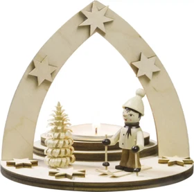 Tea light holder winter child on ski Erzgebirge decoration Christmas tea light Advent Tea light holder winter child on ski Erzgebirge decoration Christmas tea light Advent