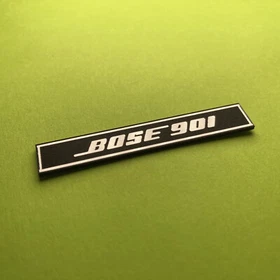 BOSE 901 50x8mm emblem II brusched badge ASK logo decal sticker plate aufkleber BOSE 901 50x8mm emblem II brusched badge ASK logo decal sticker plate aufkleber