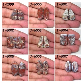 Natural Crazy Lace Agate Cabochon Loose Gemstone Cab For Jewelry Making