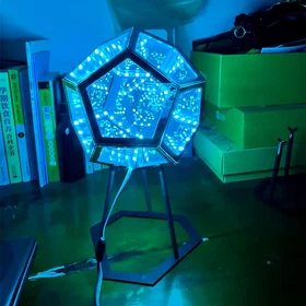 3D Cube Light Creative Cool Infinite Dodecahedron Nightlight Colorful Art Light 