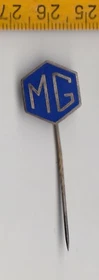 Vintage enamel MG pin badge Logo 1960s Morris Garages Oxford MGA Vintage enamel MG pin badge Logo 1960s Morris Garages Oxford MGA