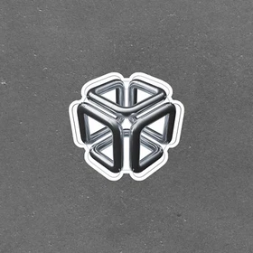 Shiny Silver 3D Cube Optical Illusion Sticker - Mind-Bending Metallic Decal #534 Shiny Silver 3D Cube Optical Illusion Sticker - Mind-Bending Metallic Decal #534