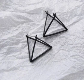 3D cube triangle box earrings 3D cube triangle box earrings