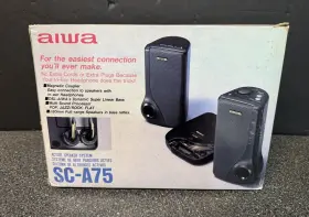 SC-A75 AIWA Power Booster Speakers Walkman Box Nos