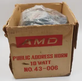 43-006 AMD Weather Trumpet Speaker Nos