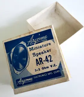 AR-42 ARGONNE Miniature Speaker Vc Box