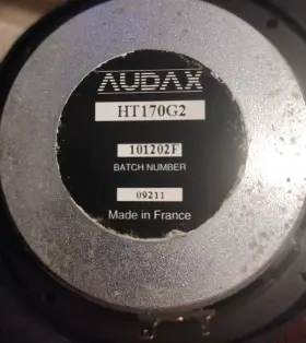 HT170G2 AUDAX Speaker HT170G2 AUDAX Speaker