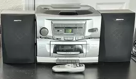 CD2313 AUDIOVOX Disc Cd Fm Am Bookshelf Tape Player Remote