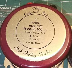 C3CT CLETRON Cathedral Tweeters Speakers #2