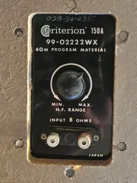 99-0222WX CRITERION Speakers #2