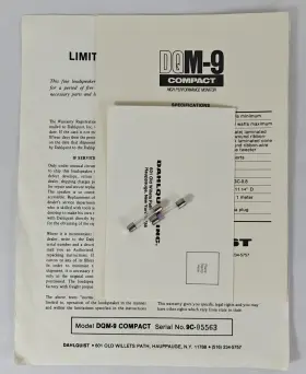 DQM-9C DAHLQUIST Manual Fuses