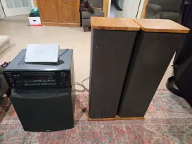 TX-DS575 DCM Tower Speakers Onkyo Receiver Definitive Techno TX-DS575 DCM Tower Speakers Onkyo Receiver Definitive Techno