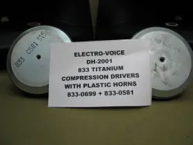 DH-2001 ELECTRO-VOICE Titanium Tweeters Compression Horns DH-2001 ELECTRO-VOICE Titanium Tweeters Compression Horns