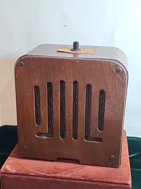 302-S EXECUTONE Art Deco Skyscraper Wood Intercom Speaker #3