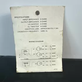S2-196 GC ELECTRONICS Speaker Crossover Network Cat Calectro #2