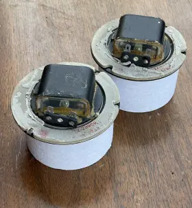 12-28909 HEPPNER Sylvania Dome Alnico Tweeters Dcr #2 12-28909 HEPPNER Sylvania Dome Alnico Tweeters Dcr #2