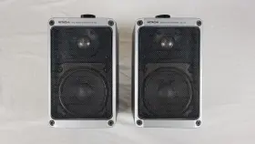 HS-1M HITACHI Bookshelf Tabletop Speakers Watts