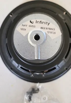 9747570 INFINITY Delta Poly Woofer Exclnt Rubber Surrounds