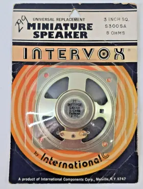 S300SA INTERVOX Round Miniature Speaker