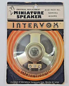 S350RA INTERVOX Round Miniature Speaker