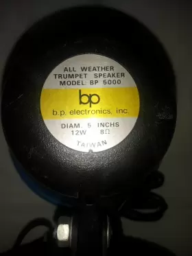 BP5000 J. B. ELECTRONICS Weather Trumpet Speaker #3 BP5000 J. B. ELECTRONICS Weather Trumpet Speaker #3