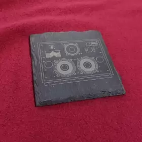 4355 JBL Studio Monitor Speakers Drink Coaster #2 4355 JBL Studio Monitor Speakers Drink Coaster #2