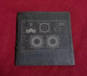4355 JBL Studio Monitor Speakers Drink Coaster 4355 JBL Studio Monitor Speakers Drink Coaster