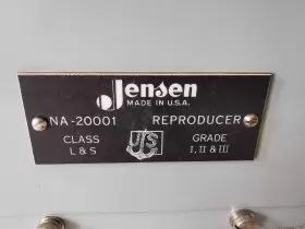NA-20001 JENSEN Wwii Loudspeaker Phenolic Reproducer Alnico #3