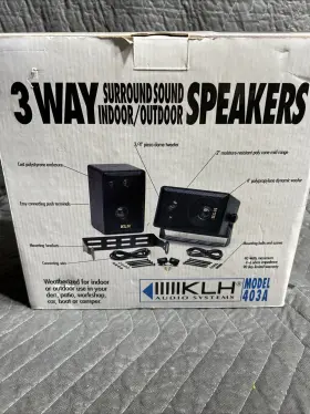 403A KLH Nos Surround Sound Speakers #2