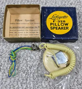 F-328 LAFAYETTE Pillow Speaker Bone Conduction Receiver Box F-328 LAFAYETTE Pillow Speaker Bone Conduction Receiver Box