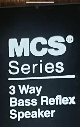 683-8232 MCS Tweeters Bass Reflex Speaker #3