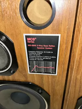 8950 MCS Bass Reflex Speakers Great #2 8950 MCS Bass Reflex Speakers Great #2
