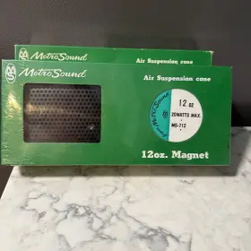 MS-712 METROSOUND Metro Sound Speakers Magnet Nos MS-712 METROSOUND Metro Sound Speakers Magnet Nos