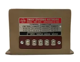 NW-430 NATIONAL Dividing Network Impedance NW-430 NATIONAL Dividing Network Impedance