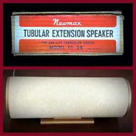 TS-25 NEWMAX Extension Speaker Transistor Radios Box TS-25 NEWMAX Extension Speaker Transistor Radios Box