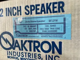 12YW OAKTRON Speaker Monroe Wisconsin High Fidelity Audio 12YW OAKTRON Speaker Monroe Wisconsin High Fidelity Audio