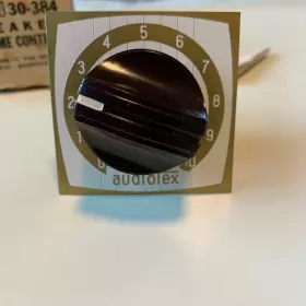 30-384 AUDIOTEX Speaker Volume Control Pad Nameplate #2 30-384 AUDIOTEX Speaker Volume Control Pad Nameplate #2