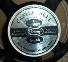 S-548 OLSEN Castle Speaker Ceramic Magnet #3 S-548 OLSEN Castle Speaker Ceramic Magnet #3