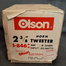 S-846 OLSON ELECTRONICS Horn Tweeter Watts S-846 OLSON ELECTRONICS Horn Tweeter Watts