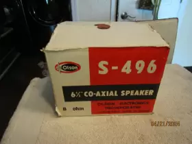 S-496 OLSON Axial Fi Speaker Watts Nos