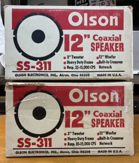 SS-311 OLSON Nos Coaxial Speakers SS-311 OLSON Nos Coaxial Speakers