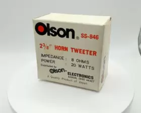 SS-846 OLSON Nos Horn Tweeter Speaker Watts