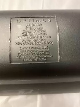 PRO-LS2 OPTIMUS Center Channel Speaker Video