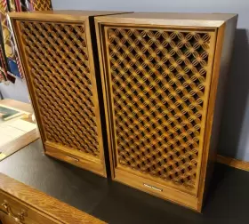 SB-3507A PANASONIC National Art Deco Bookshelf Speakers #2
