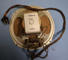 7542 PERM-O-FLUX Radio Speaker Majestic Tube