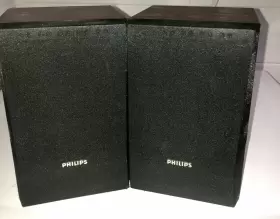 MCM196D PHILIPS Wood Grain Classy Bookshelf Speaker Set MCM196D PHILIPS Wood Grain Classy Bookshelf Speaker Set