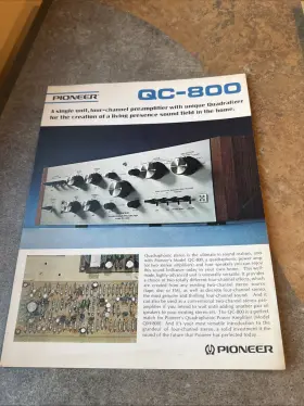 QC-800 PIONEER Channel Preamplifier Sheet QC-800 PIONEER Channel Preamplifier Sheet