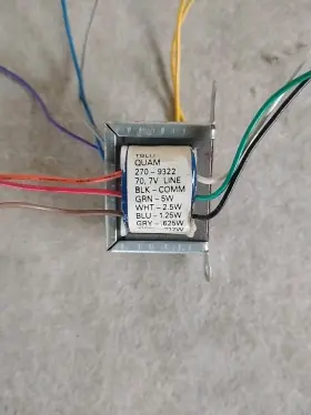 270-9322 QUAM Pa Speaker Transformer