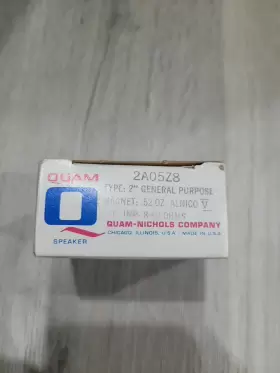 2A05Z8 QUAM-NICHOLS COMPANY Loudspeaker #3 2A05Z8 QUAM-NICHOLS COMPANY Loudspeaker #3