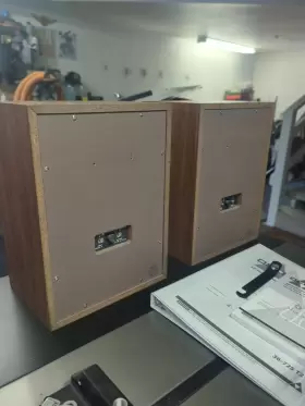 40-255B RADIOSHACK Realistic Tandy Wood Bookshelf Speaker #3
